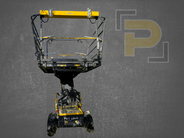 Arbeitsbühne mit Neigungsgelenk und Höhenverstellung